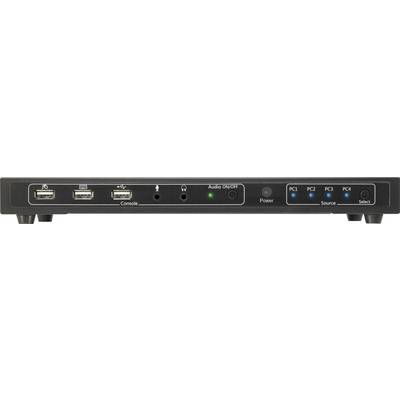 SpeaKa Professional 4 ports KVM changeover switch HDMI USB 1920 x 1080 Pixel, 3840 x 2160 Pixel