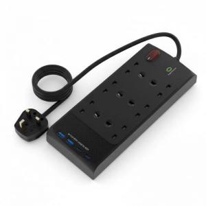 Westminster Electrical 6 Socket Extension Lead 4 x 45W USB Outlets 2m