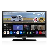 Whitemoore 19” 12V/24V Smart TV – Tizen OS, WiFi, Freeview, Netflix, Prime, Airplay, HDMI/USB, for Caravan/Truck/Boat, 3-Year Warranty